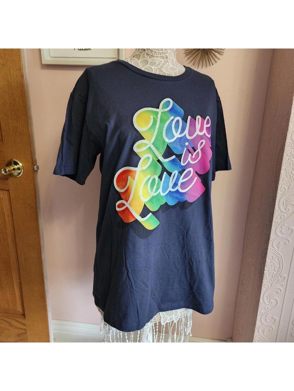NWT LOVE IS LOVE Target Pride Navy T-shirt top all different sizes avail